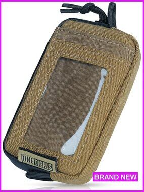 Tactical Zipper Wallet Minimalist Nylon Coin Purse Card Holder Secure Compact